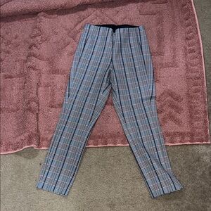 rag & bone Women's Plaid Straight Leg Pants - Black, Gray, Red